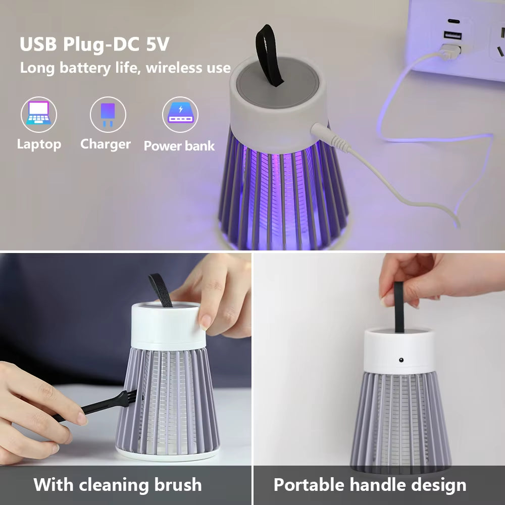 Electric Shock Mosquito Killer Lamp USB 5V Fly Trap Zapper Insect Killer Repellent Bedroom Outdoor anti Mosquito Trap